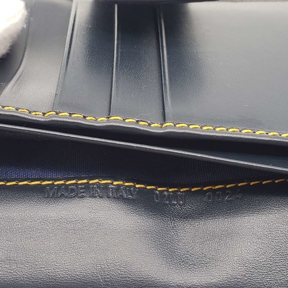 100% Authentic Christian Dior Navy Blue Canvas Wallet - Picture 11 of 12